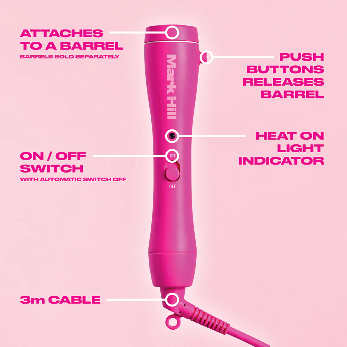 Wide Plate Straightener 38mm + Handle + FREE Dream Protect Spray 300ml - Image 2